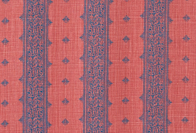 Fez Pillow Cover in Raspberry and Indigo, Peter Dunham Textiles
