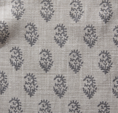 Rajmata Tonal Pillow Cover in Ash Grey, Peter Dunham Textiles