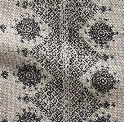 Carmania Pillow Cover in Charcoal, Indoor Outdoor Pillows, Peter Dunham Textiles