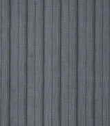Slate grey fabric with vertical stripes in varying widths and subtle texture, creating a balanced, linear pattern for upholstery or pillows.