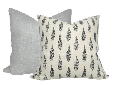 Mia Linen Pillow Cover in Pierre
