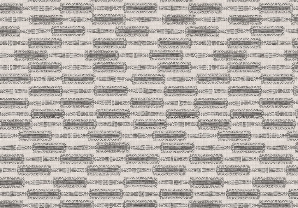 Rectangular blocks arranged in offset horizontal rows with coarse, shaded textures in charcoal gray on an off-white background, creating a woven brick pattern effect.