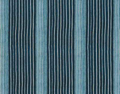 Mediterranean Stripe Pillow Cover in Indigo, McLaurin + Piercy Textiles