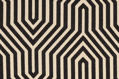 Vanderbilt Pillow Cover in Noir Black, Schumacher Textiles