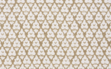 Close-up of Arboreta Pillow Cover fabric showing a repeating brown botanical pattern on a creamy white background with a textured woven appearance.