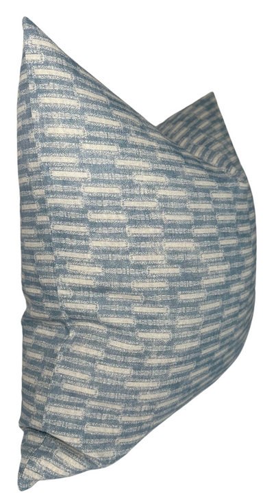 Lacuna Pillow Cover in Azul Blue, Susan Connor Textiles