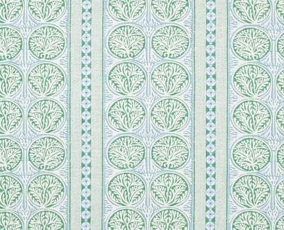 Fair Isle Pillow Cover in Blue and Green, Thibaut Pillows