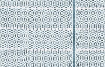 Madu Pillow Cover in Blue, Susan Connor Textiles