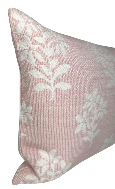 Asha Pillow Cover in Pink + Ivory, Peter Dunham Textiles