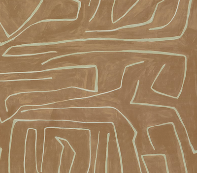 Graffito Pillow Cover in Salmon Cream, Kelly Wearstler Textiles