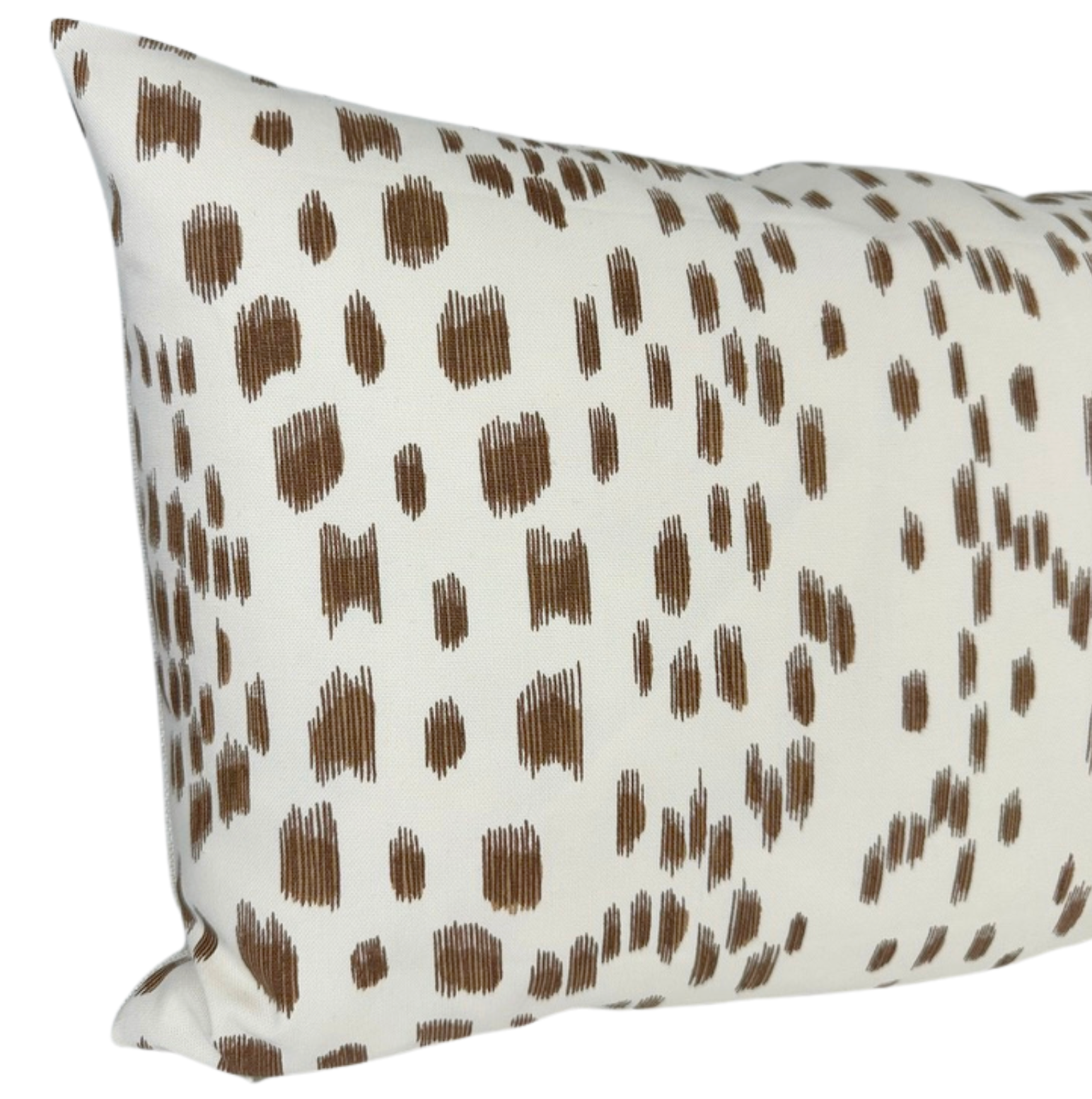 Les Touches Pillow Cover in Tan Brown by DEKOWE