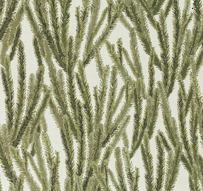 Nori Floral Pillow Cover in Moss Green, McLaurin + Piercy Textiles