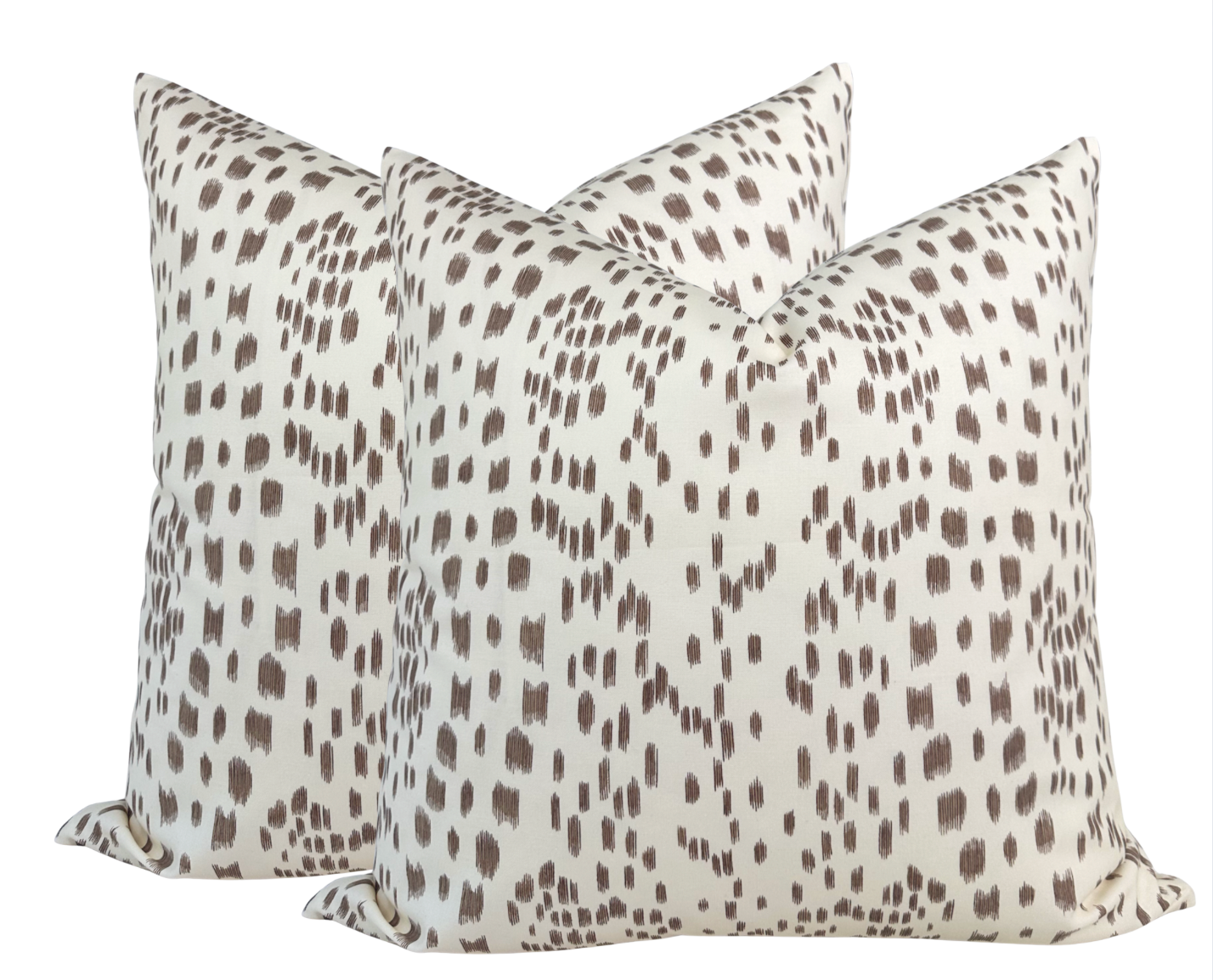 Les Touches Pillow Cover in Tan Brown by DEKOWE