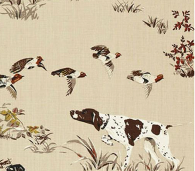 Pointers Pillow Cover in Brown, Schumacher Textiles