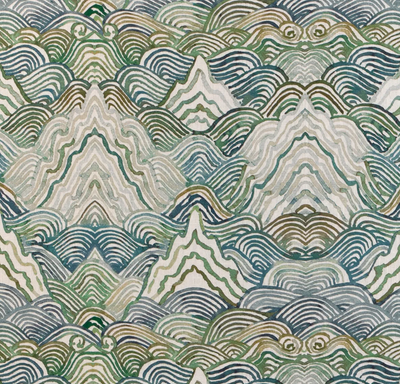 Shangri La Pillow Cover in Verde Green