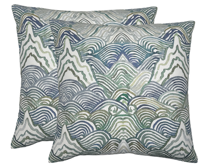 Shangri La Pillow Cover in Verde Green