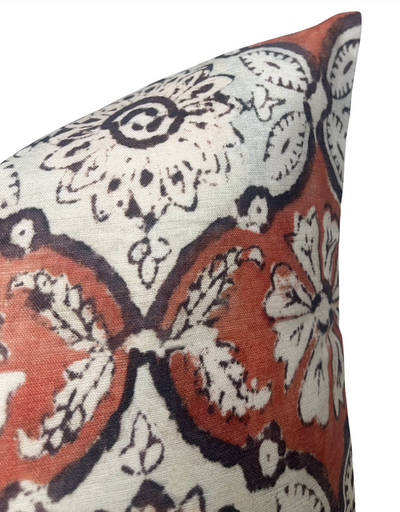 Minnie Maharani Pillow Cover in Ruby Red, Peter Dunham Textiles