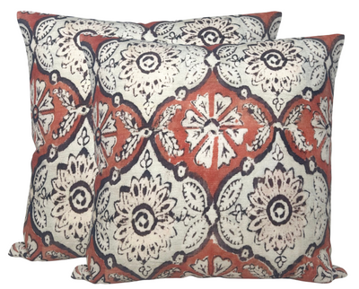 Minnie Maharani Pillow Cover in Ruby Red, Peter Dunham Textiles