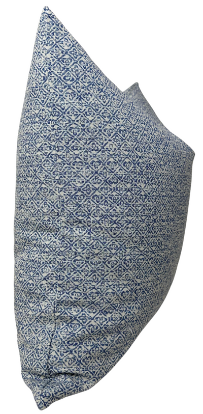 Sarong Weave Pillow Cover in Indigo Blue, Schumacher Textiles
