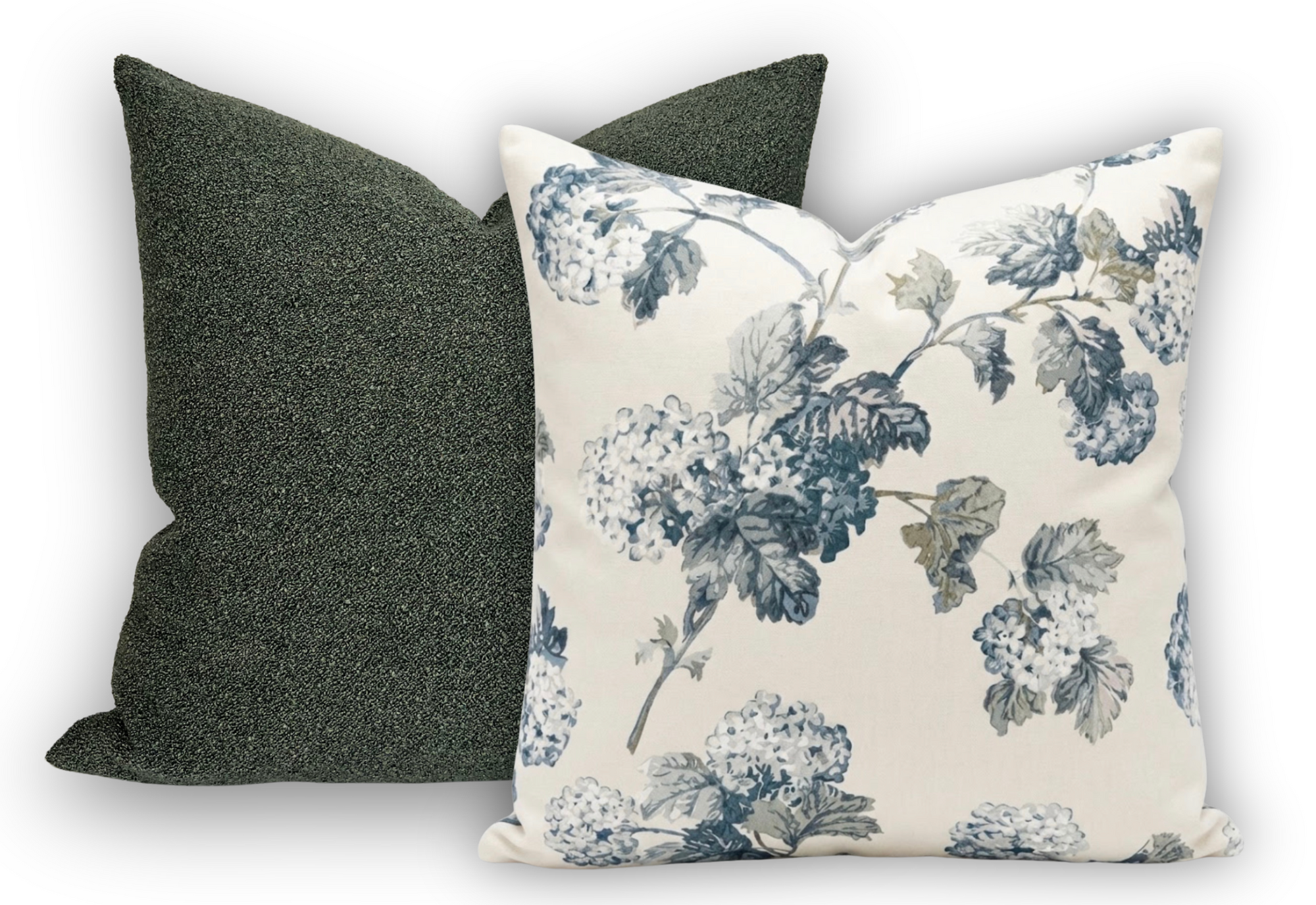 Sussex Hydrangea Pillow Cover in Slate/Blue, Thibaut Pillows
