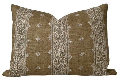 Fez Pillow Cover in Bronze, Peter Dunham Textiles