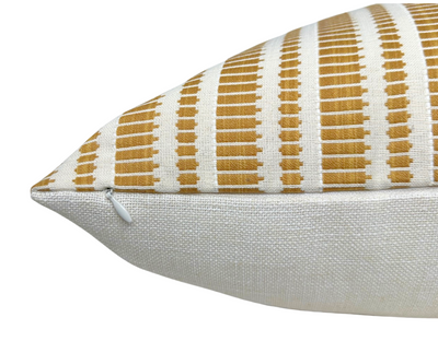 Oyo Pillow Cover in Mustard Yellow, Designer Pillows