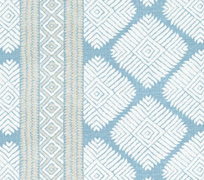 Austin Pillow Cover in Blue, Thibaut Pillows