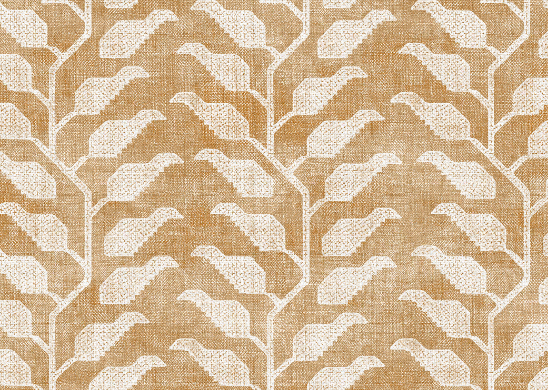 Folio Pillow Cover in Ochre, Susan Connor Textiles
