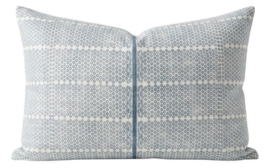 Madu Pillow Cover in Blue, Susan Connor Textiles