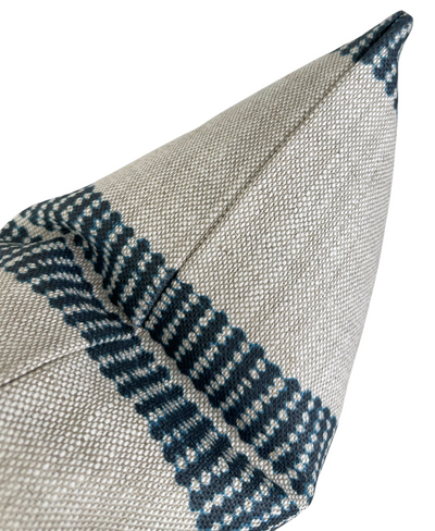 Band Pillow Cover in Indigo, McLaurin + Piercy Textiles
