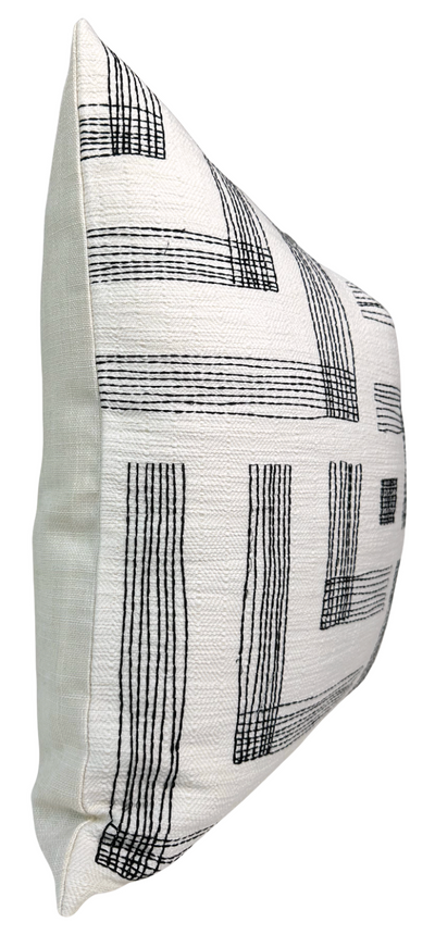 Pastiche Pillow Cover in Chalk Jet, Kelly Wearstler Textiles