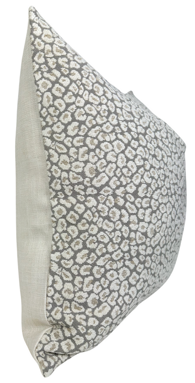 Spotted Chenille Pillow Cover in Ivory Natural