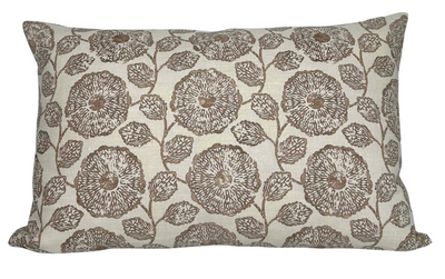 Freedia Pillow Cover in Sepia, Susan Connor Textiles