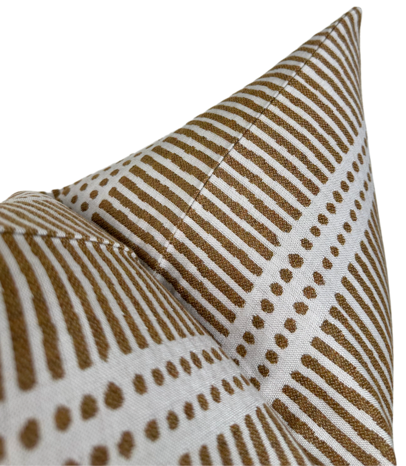 Dash Dot Pillow Cover in Rattan, Walter G Pillows by DEKOWE