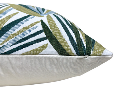 Palmetto Pillow Cover in Verdigris, Perennials Textiles