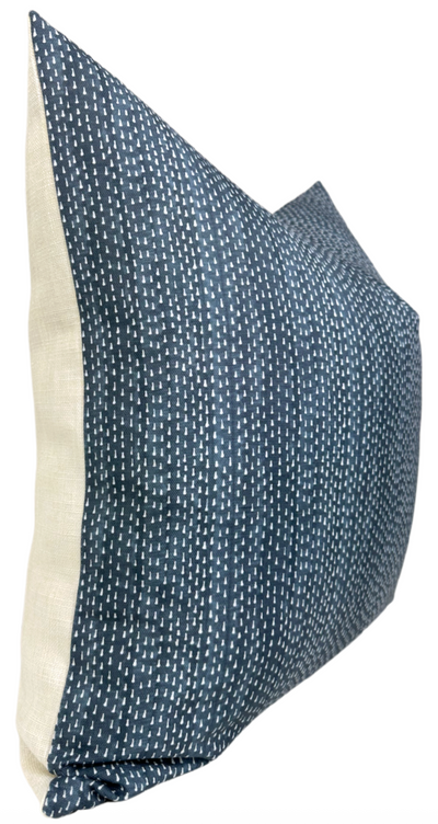 Kantha Pillow Cover in Navy Blue, Maresca Textiles