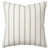 Oak Creek Pillow Cover in Glacier showing woven fabric texture with natural ivory performance backing