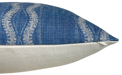 Zanzibar Pillow Cover in Indigo Blue, Peter Dunham Textiles