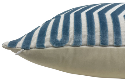 Vanderbilt Velvet Pillow Cover in Marine, Schumacher Textiles