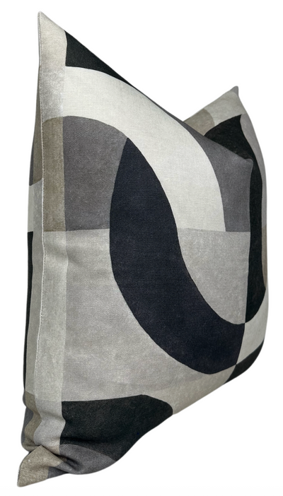 Colonnade Pillow Cover in Onyx, Kelly Wearstler Textiles