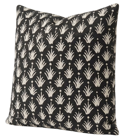 Reeds Pillow Cover in Jet by McLaurin + Piercy Textiles