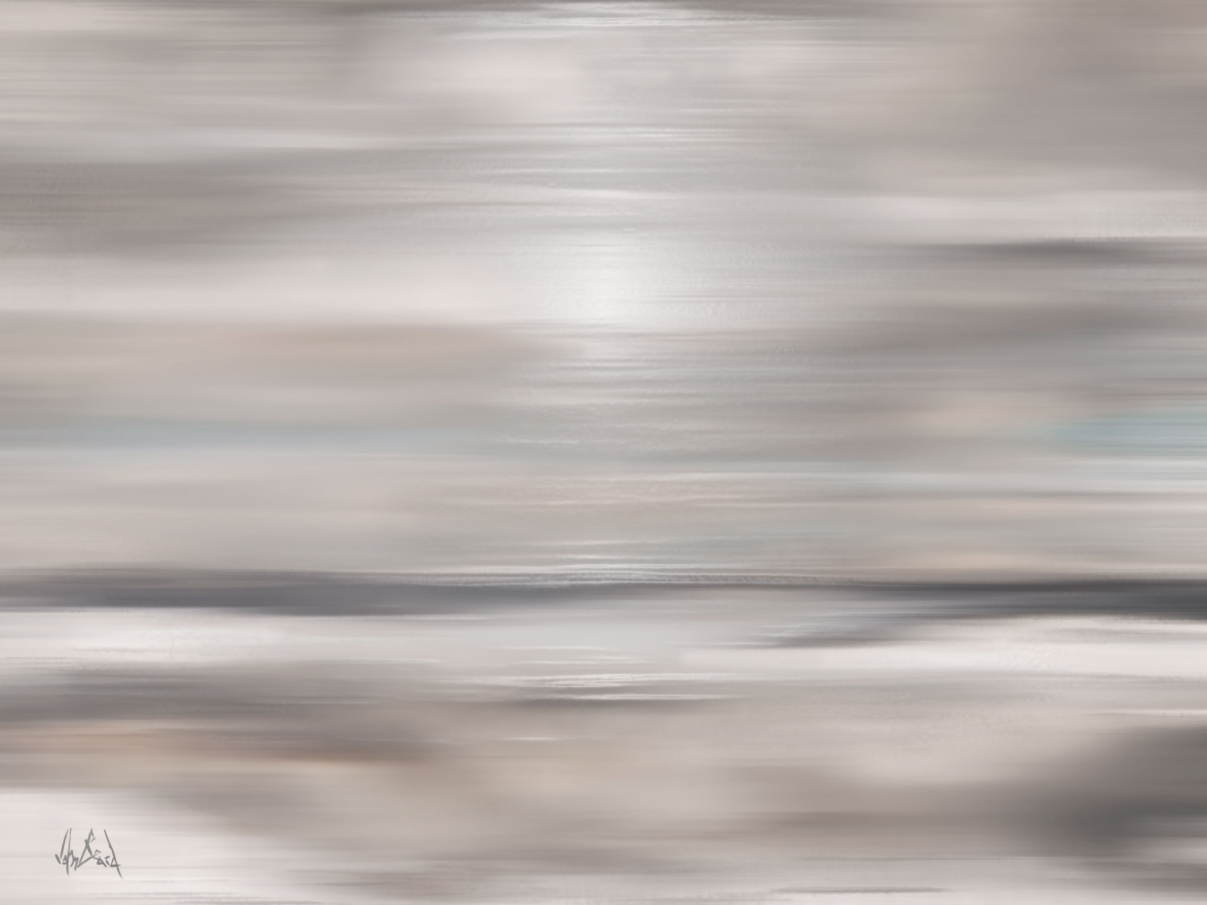 Sea Mist Artist Enhanced Canvas Print by John Beard Collection - main product image for Resin Society