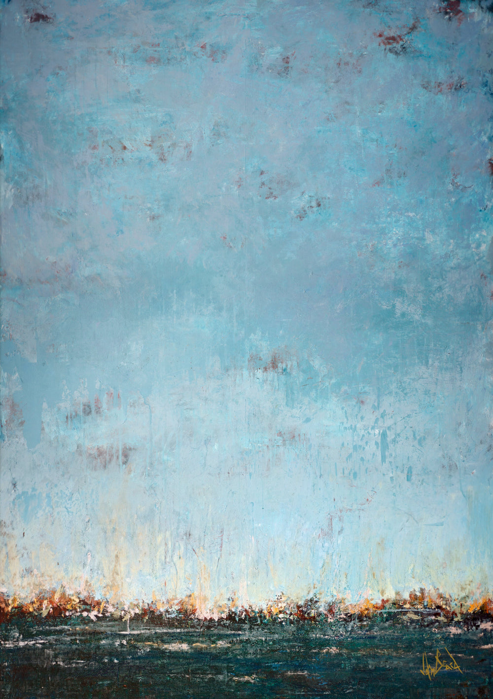 Sea Breeze Artist Enhanced Canvas Print by John Beard Collection - main product image for Resin Society