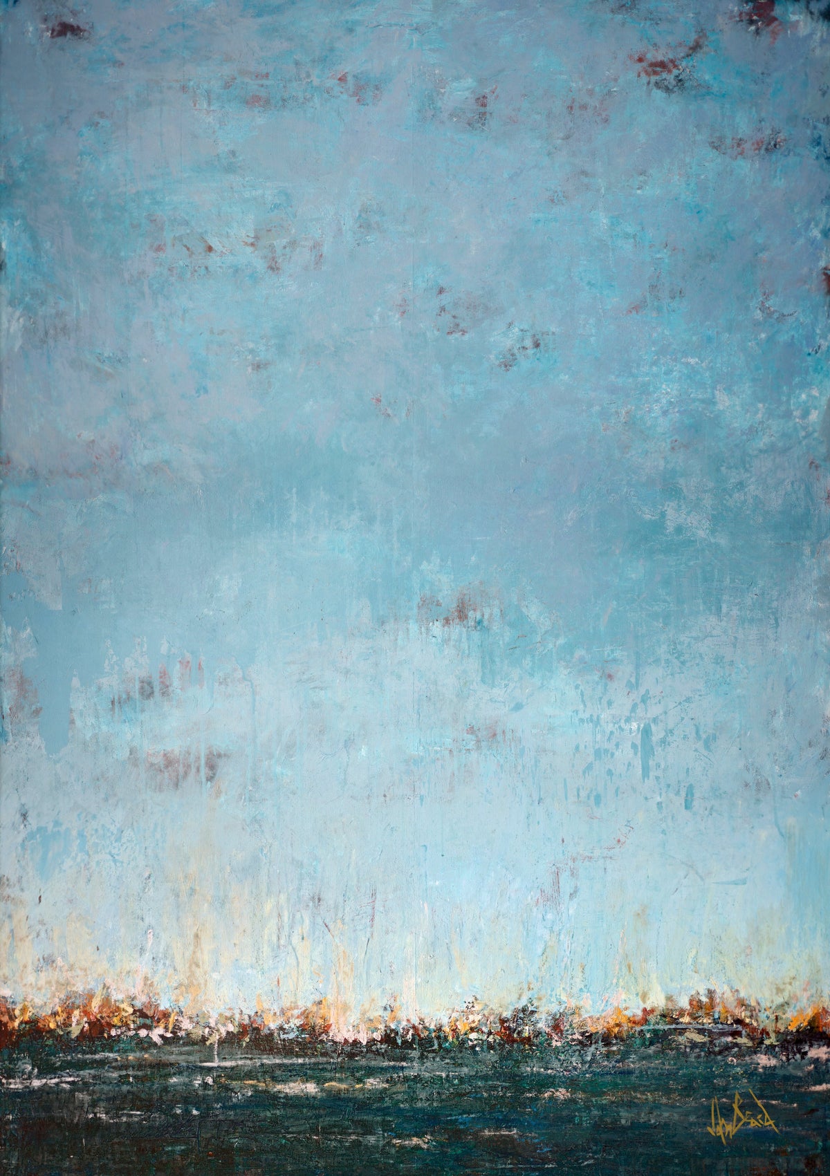 Sea Breeze Artist Enhanced Canvas Print by John Beard Collection - main product image for Resin Society