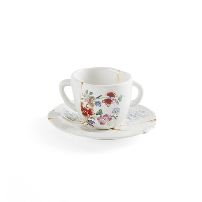 Kintsugi Coffee cup with saucer 01 detail image - Resin Society