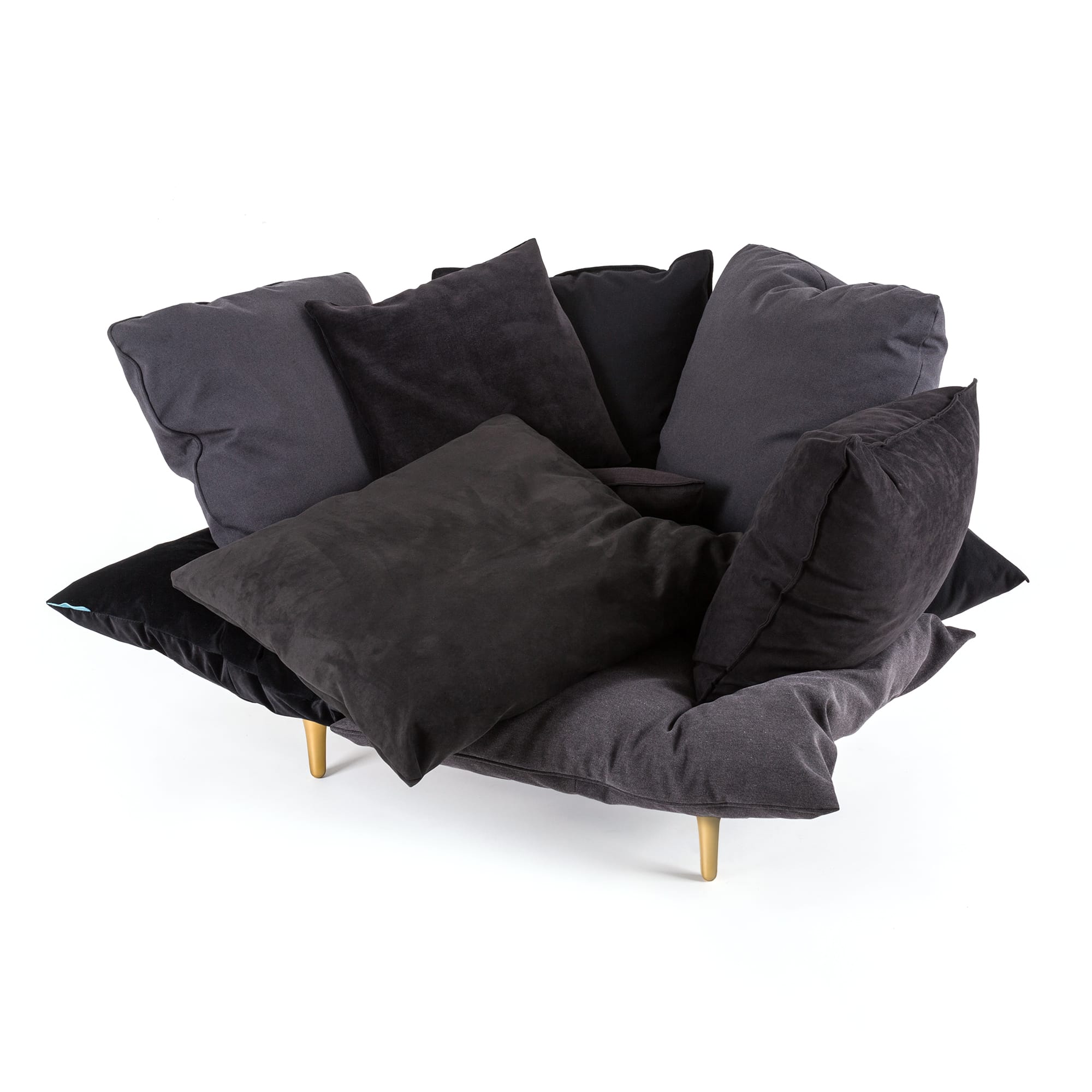 Comfy Armchair Charcoal Grey detail image - Resin Society