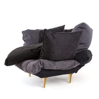 Comfy Armchair Charcoal Grey detail image - Resin Society