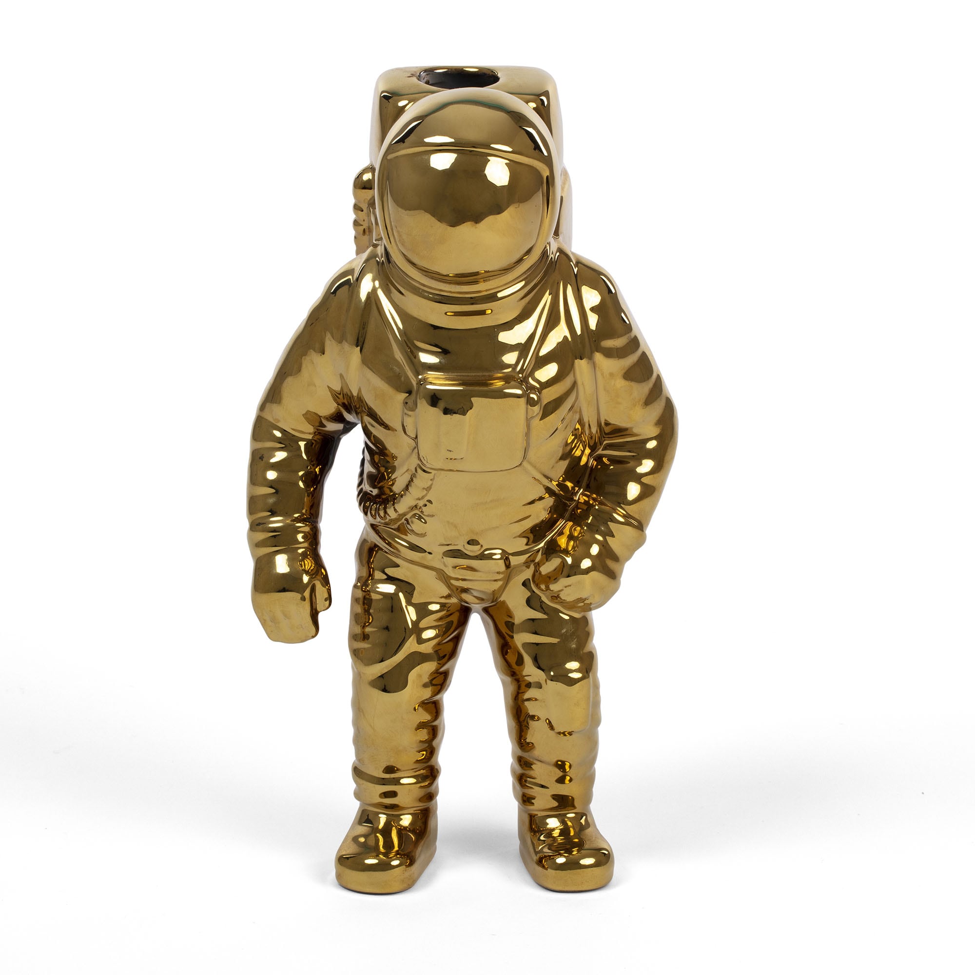 Cosmic Diner Starman Vase Gold by DEKOR - Resin Society