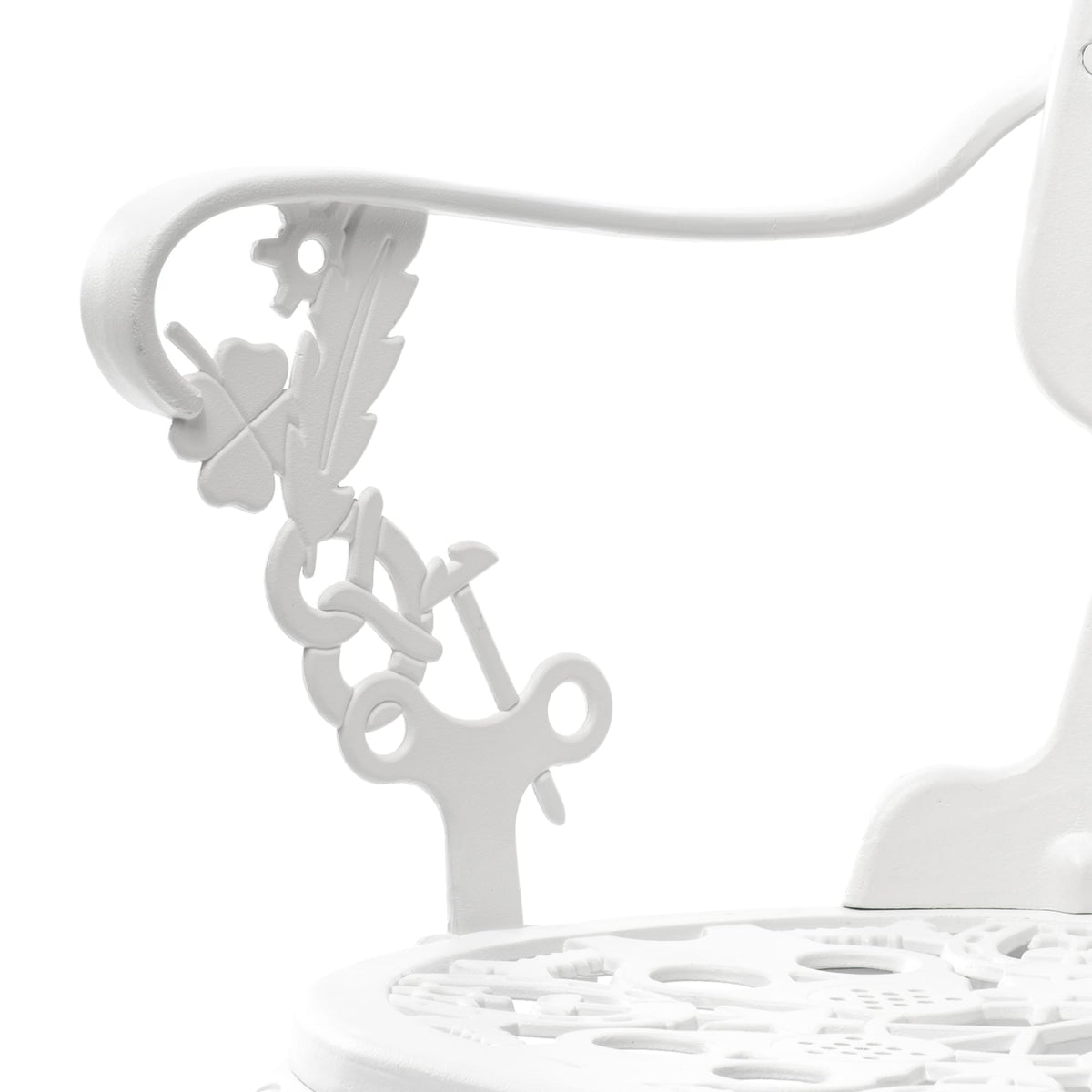 Industry Collection ALUMINIUM ARMCHAIR - WHITE detail image - Resin Society