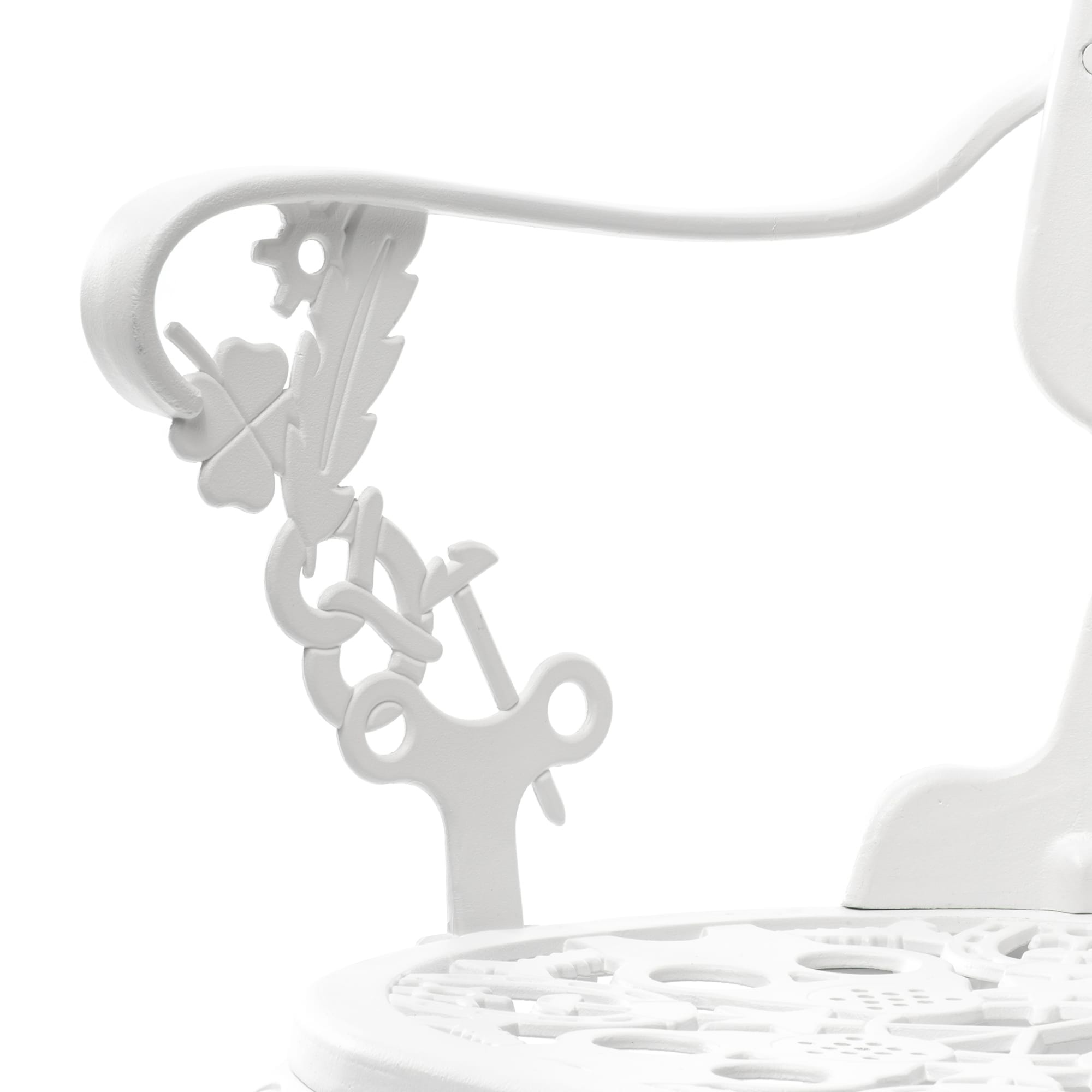 Industry Collection ALUMINIUM ARMCHAIR - WHITE detail image - Resin Society